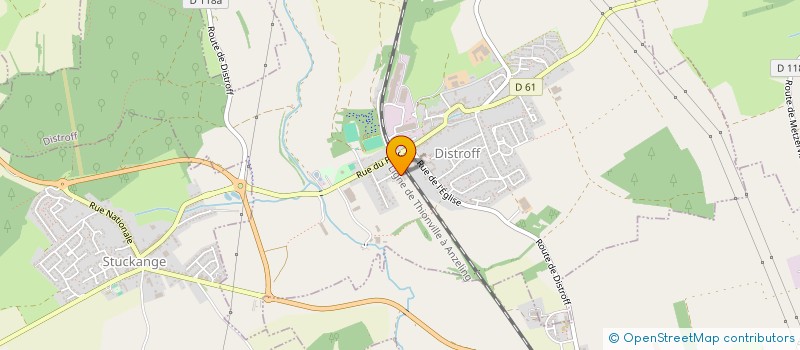 localisation de l'entreprise FMJ  DISTROFF