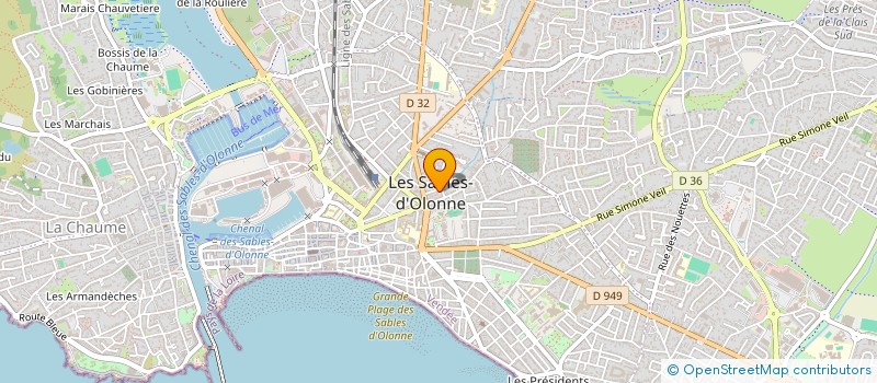 localisation de l'entreprise FMJL à LES SABLES D'OLONNE