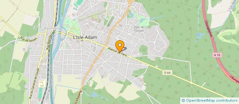 localisation de l'entreprise FMK IMMO  L'ISLE-ADAM