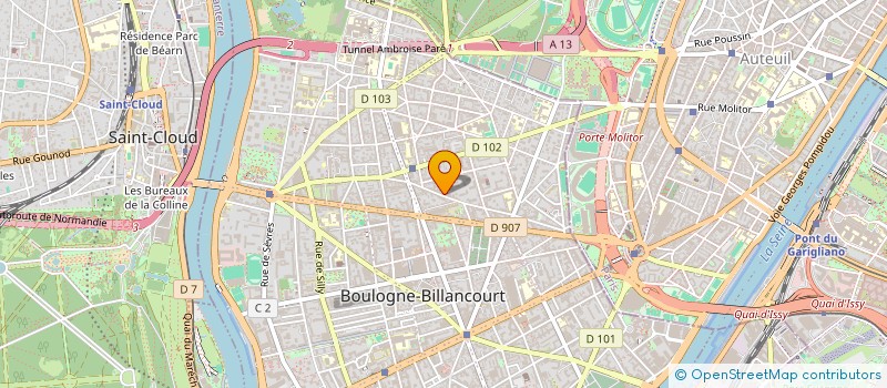 localisation de l'entreprise FML CONSEIL  BOULOGNE-BILLANCOURT