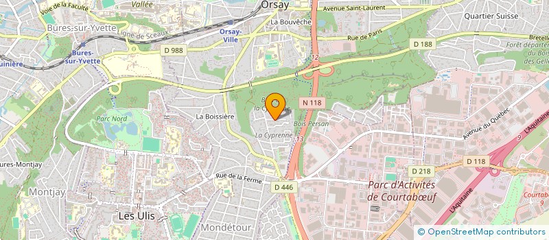 localisation de l'entreprise FMM à ORSAY