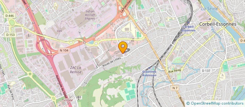 localisation de l'entreprise FMM 91  CORBEIL-ESSONNES