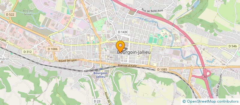 localisation de l'entreprise FMO  BOURGOIN-JALLIEU