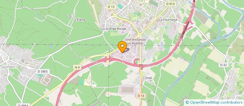 localisation de l'entreprise FMO  PEZENAS