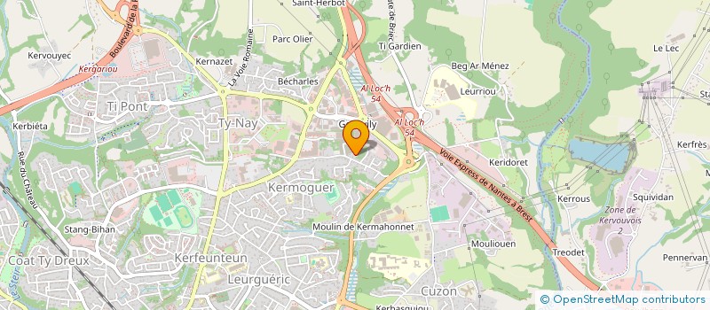 localisation de l'entreprise FMO à QUIMPER