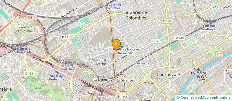 localisation de l'entreprise FMP CONSTRUCTION à COURBEVOIE