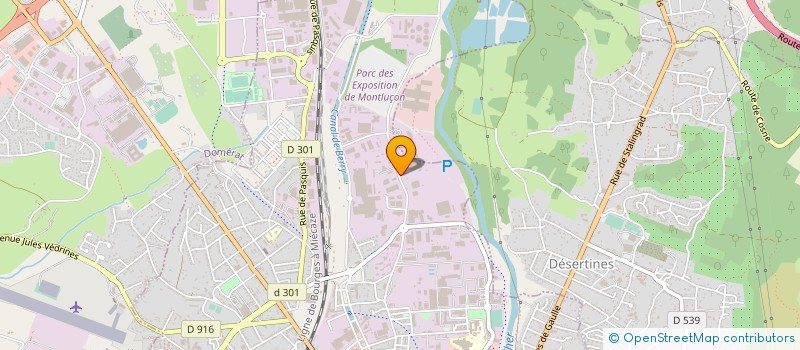 localisation de l'entreprise FMPH  MONTLUCON