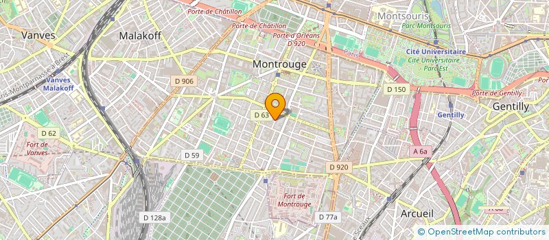 localisation de l'entreprise FMR  MONTROUGE