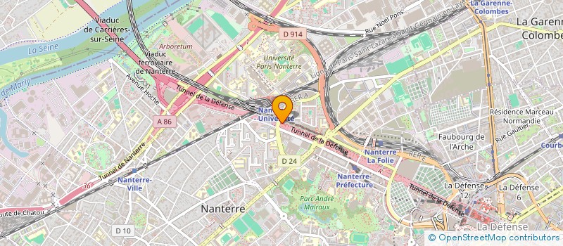 localisation de l'entreprise FMRT10  NANTERRE