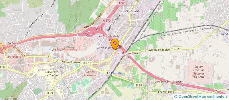 localisation de l'entreprise FMS à LA GARDE