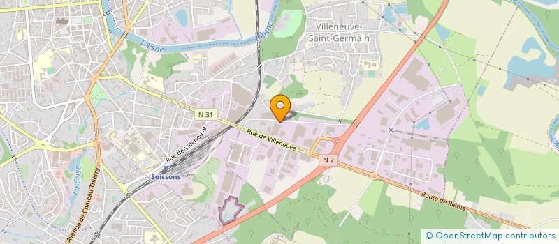 localisation de l'entreprise FMS  VILLENEUVE-SAINT-GERMAIN