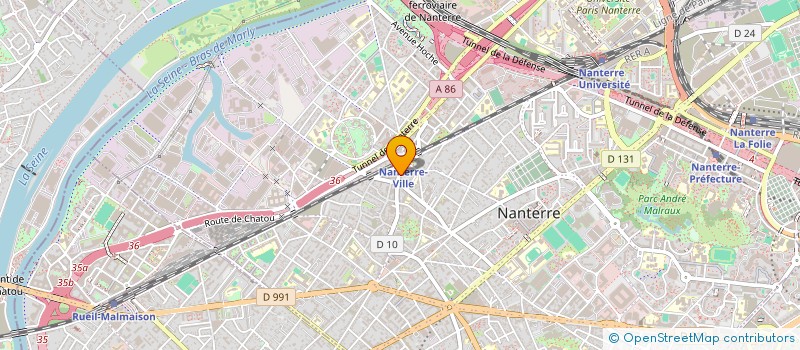 localisation de l'entreprise FMS AUDITION à NANTERRE