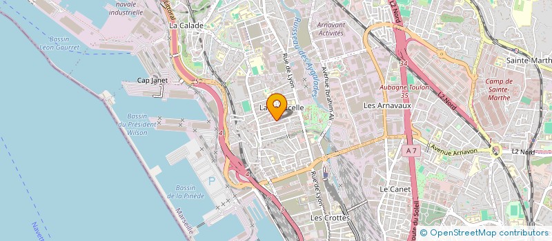 localisation de l'entreprise FMS CONSTRUCTION à MARSEILLE