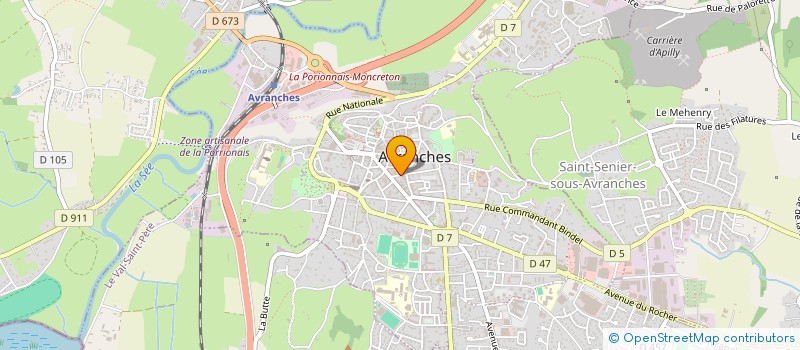 localisation de l'entreprise FMS DEUX  AVRANCHES