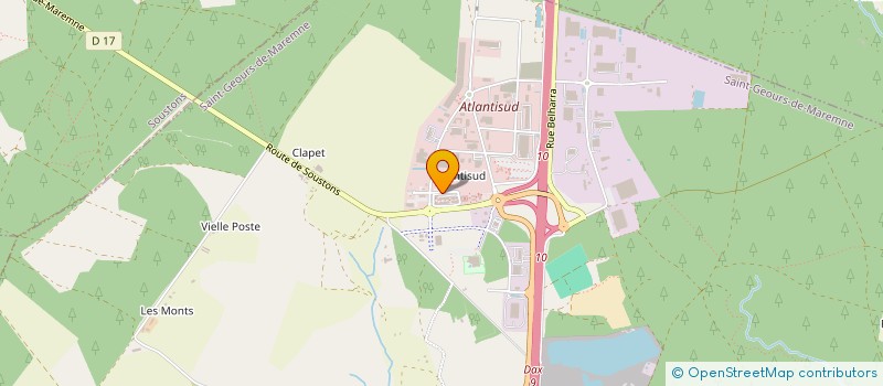 localisation de l'entreprise FMS INCLUSIVE INTERIM - FMS 2I  SAINT-GEOURS-DE-MAREMNE