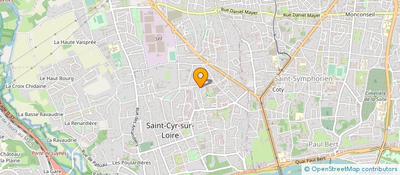 localisation de l'entreprise FMS INFORMATIQUE  SAINT-CYR-SUR-LOIRE