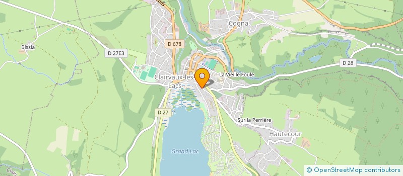 localisation de l'entreprise FMSANTE  CLAIRVAUX-LES-LACS