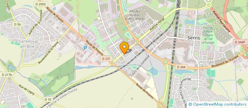 localisation de l'entreprise FMSI à MONTEVRAIN