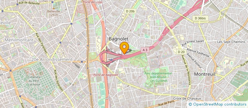 localisation de l'entreprise FMSN à BAGNOLET