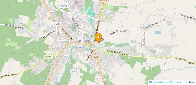 localisation de l'entreprise FMSP 31  CASTELJALOUX