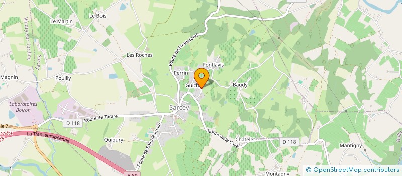 localisation de l'entreprise FMT  SARCEY