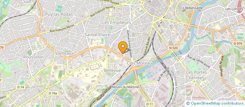 localisation de l'entreprise FMT JIYU à LIMOGES