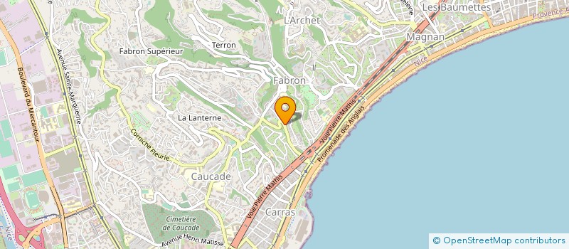 localisation de l'entreprise FMT SARL à NICE