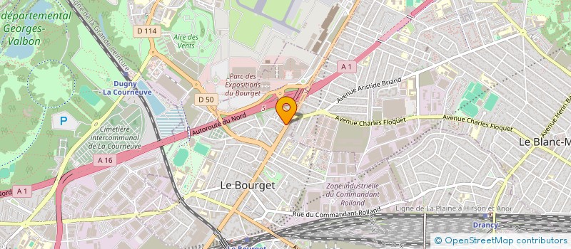 localisation de l'entreprise FMTR LOCATION à LE BOURGET