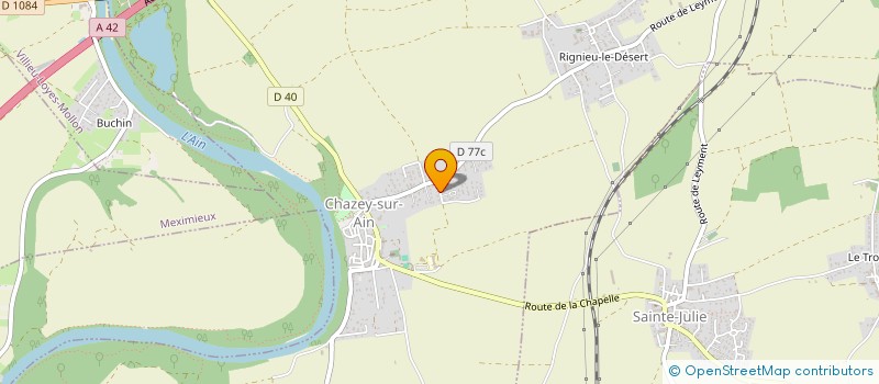 localisation de l'entreprise FMV  CHAZEY-SUR-AIN