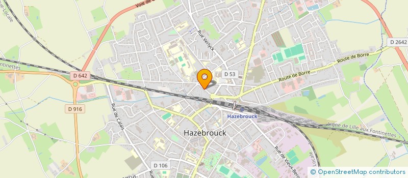 localisation de l'entreprise FMV INVEST  HAZEBROUCK