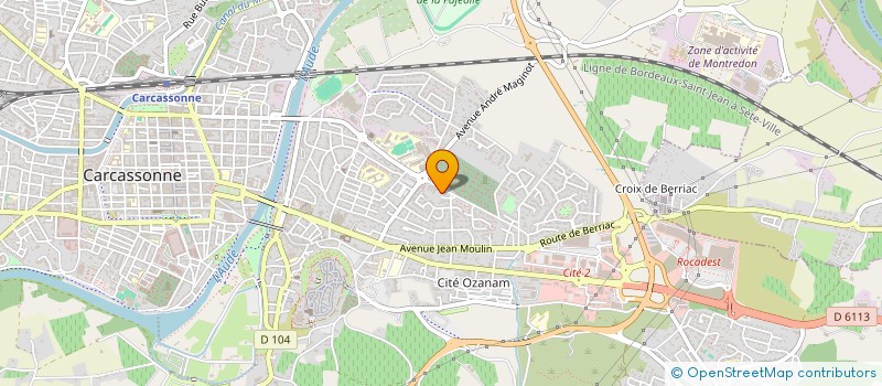 localisation de l'entreprise FNA 11 - FEDERATION NATIONALE DE L'AUTOMOBILE DE L'AUDE à CARCASSONNE