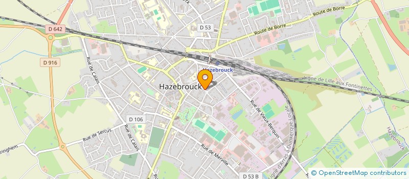 localisation de l'entreprise FNAC ALGERIE MAROC TUNISIE COMITE D'HAZEBROUCK  HAZEBROUCK