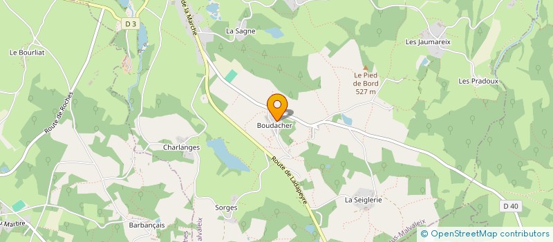 localisation de l'entreprise FNACA  CHATELUS-MALVALEIX