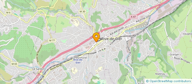 localisation de l'entreprise FNACA  RIVE-DE-GIER