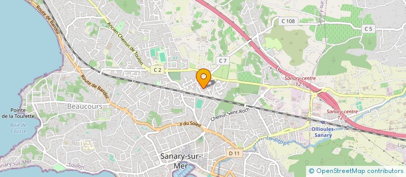 localisation de l'entreprise FNACA DE SANARY SUR MER à SANARY-SUR-MER