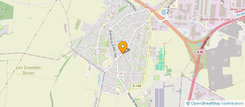 localisation de l'entreprise FNADEPA RHONE à CORBAS