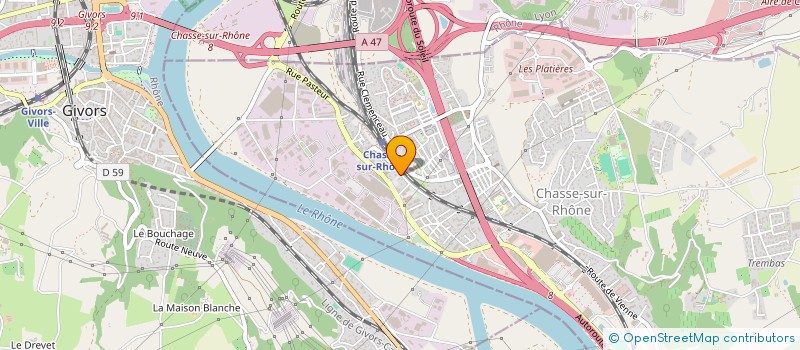 localisation de l'entreprise FNAK  CHASSE-SUR-RHONE