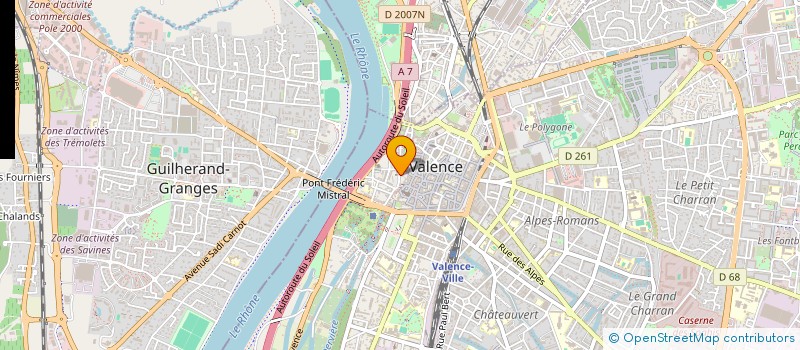 localisation de l'entreprise FNAME 26 - FEDERATION NATIONALE DES ANCIENS DES MISSIONS EXTERIEURES DROME  VALENCE