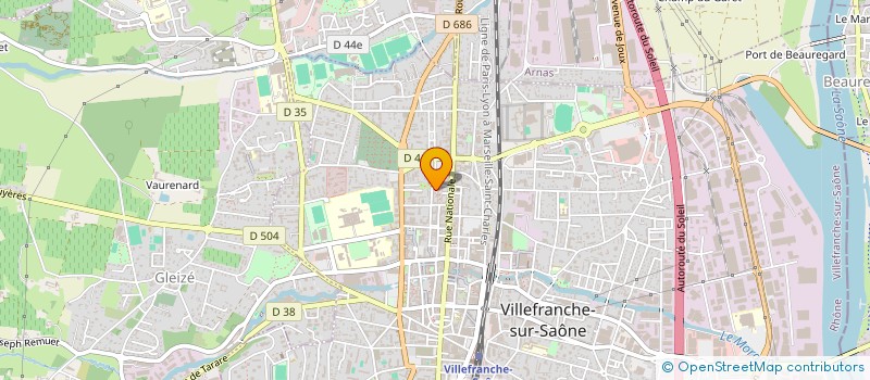 localisation de l'entreprise FNATH ACCIDENTES DE VIE SECTION VILLEFRANCHE S/SAONE à VILLEFRANCHE-SUR-SAONE