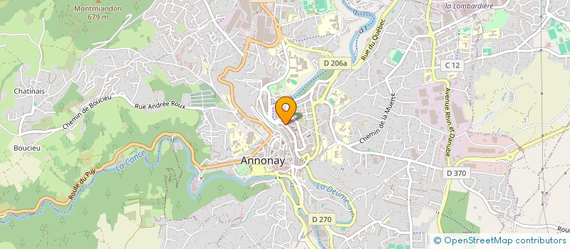 localisation de l'entreprise FNATH, ASSOCIATION DES ACCIDENTES DE LA VIE DU BASSIN D'ANNONAY à ANNONAY