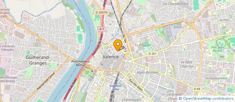 localisation de l'entreprise FNATH- ASSOCIATION DES ACCIDENTES DE LA VIE- GROUPEMENT SUD EST à VALENCE