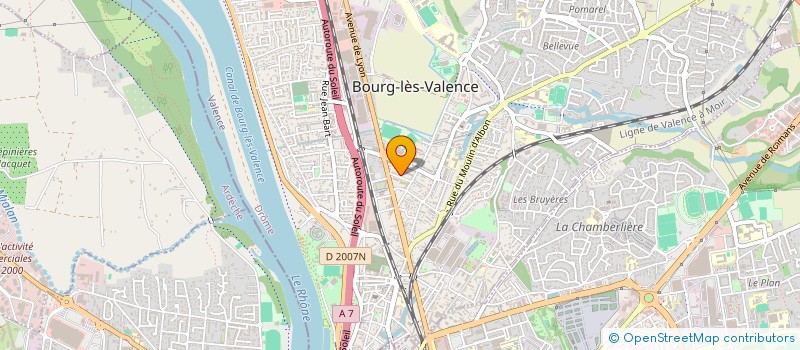 localisation de l'entreprise FNATH,ASSOCIATION DES ACCIDENTES DE LA VIE,SECTION VALENCE ENVIRONS à BOURG-LES-VALENCE