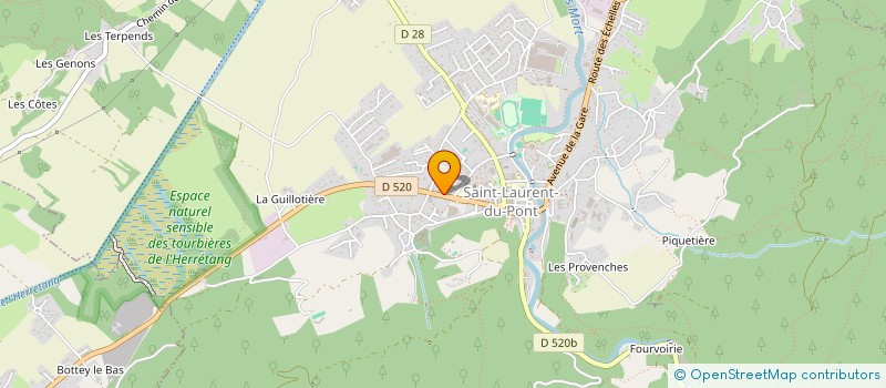 localisation de l'entreprise FNATH L'ASSOCIATION DES ACCIDENTES DE LA VIE SECTION DE SAINT LAURENT DU PONT  SAINT-LAURENT-DU-PONT