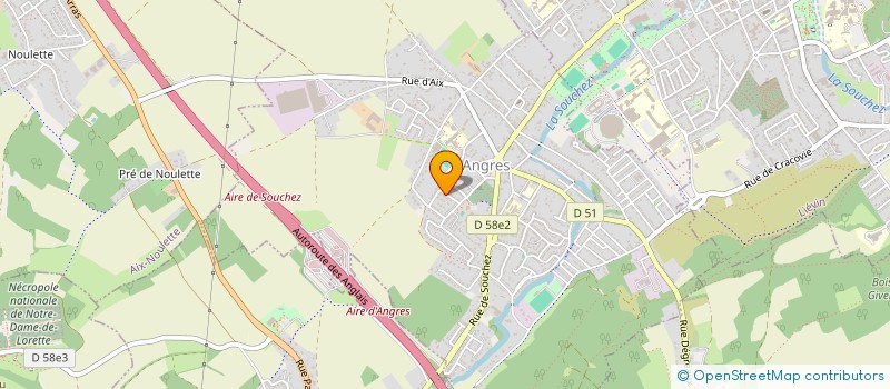 localisation de l'entreprise FNC à ANGRES