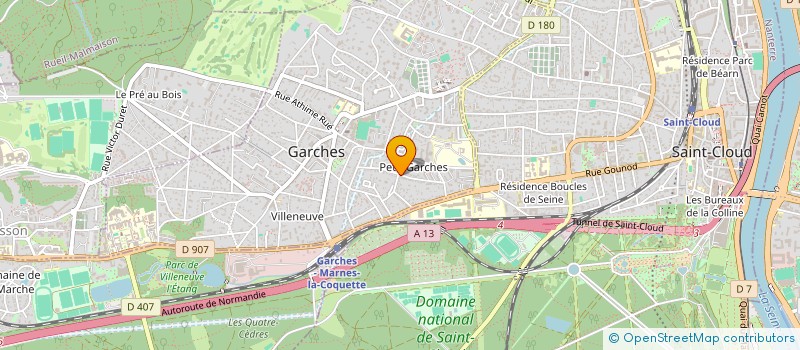 localisation de l'entreprise FNC(R)ESSOURCES (H)UMAINES à GARCHES