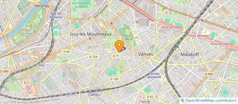localisation de l'entreprise FNCTA COMITE HAUTS-DE-SEINE à ISSY-LES-MOULINEAUX