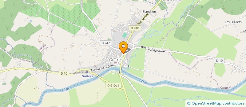 localisation de l'entreprise FNCTA-UNION REGIONALE DU SUD OUEST à GUITRES