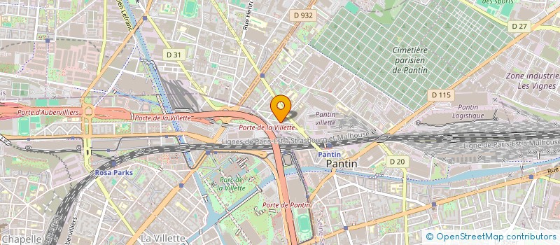 localisation de l'entreprise FND à PANTIN