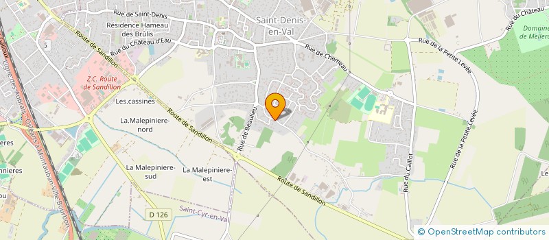 localisation de l'entreprise FNDA à SAINT-DENIS-EN-VAL