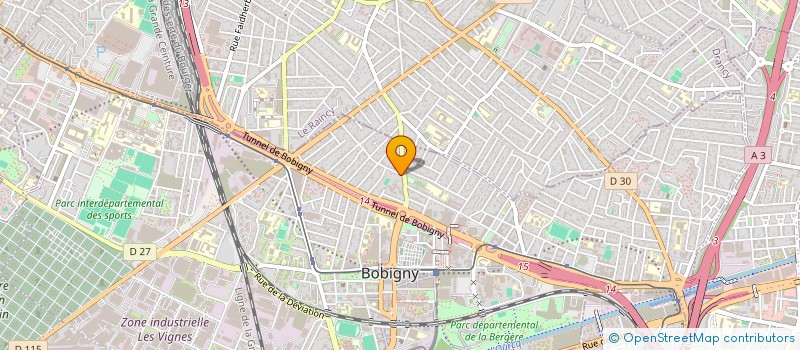 localisation de l'entreprise FNF  BOBIGNY